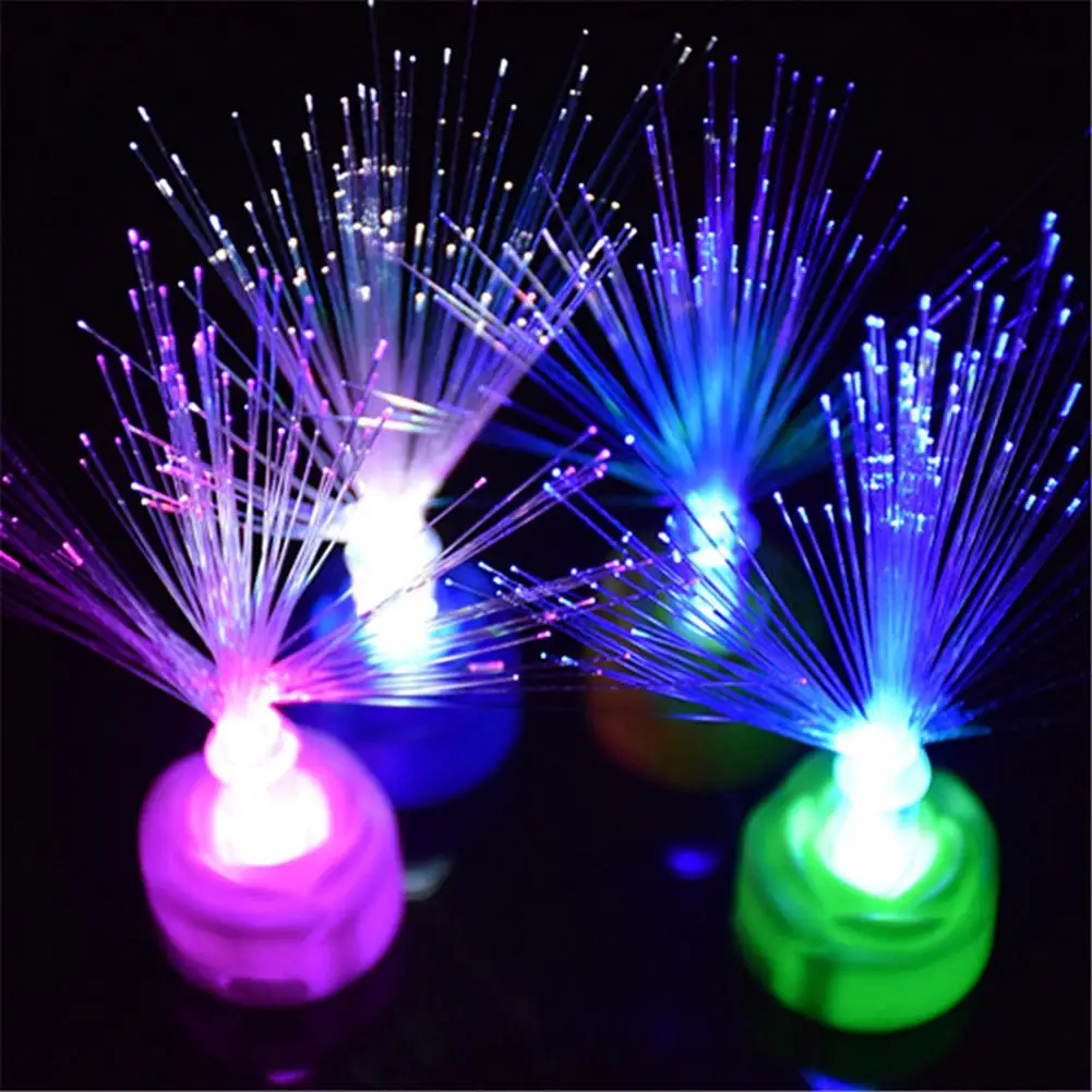 Color Changing Fiber Optic LED Night Light Lamp Home Decor Holiday