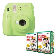 Fujifilm Instax Mini 9 мгновенная камера Лайм зеленый+ Fuji Обычная пленка 40 листов фото бумага