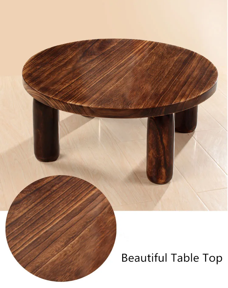 Japanese Antique Small Round Table 60cm Paulownia Wood Traditional Asian Furniture Living Room Low Floor Coffee Table Wooden Japanese Antique Small Round Table 60cm Paulownia Wood Traditional Asian Furniture Living Room Low Floor Coffee Table Wooden