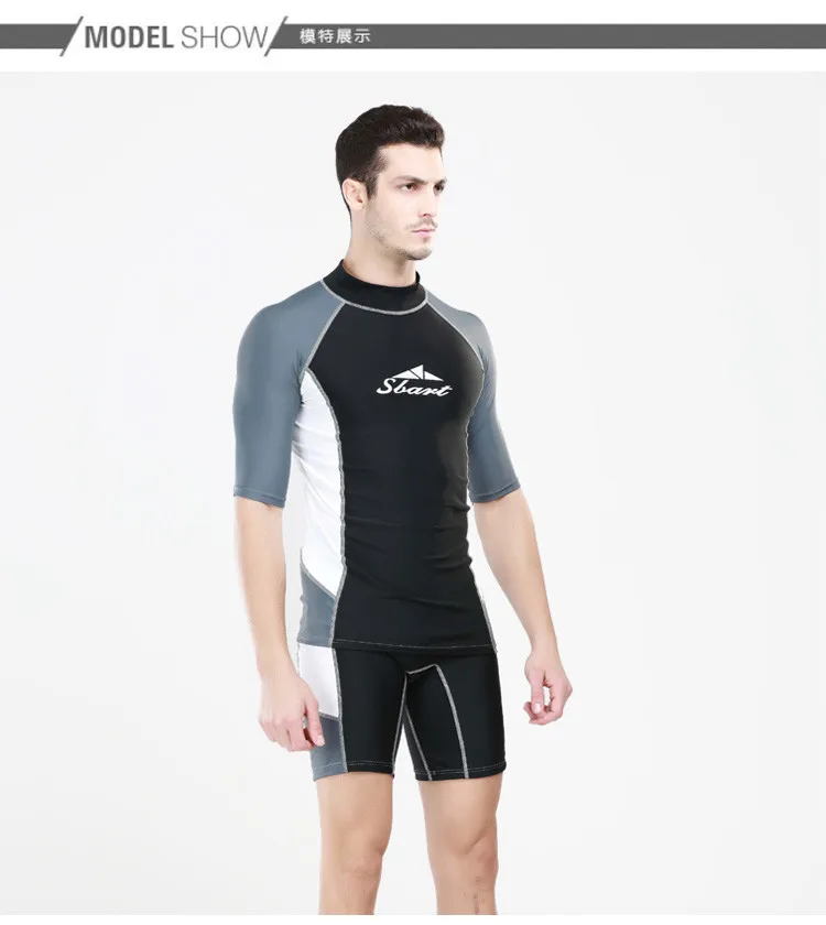 Длинный рукав Солнцезащитная одежда гидрокостюм, мужской костюм для серфинга, купальный костюм, Виндсерфинг и Сноркелинг