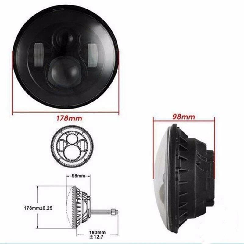 7INCH 60W Halo LED CREE Headlight + 4INCH 30W Fog Light for Jeep Wrangler JK CJ c