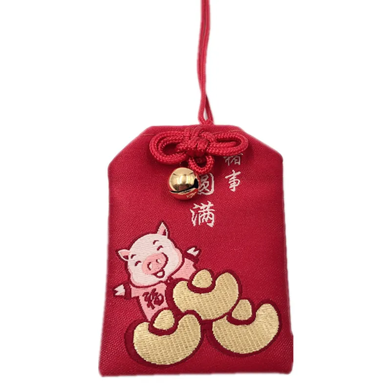 Y01 Новое поступление Omamori молиться Фортуна красота здоровье безопасный прозрачный мешок богатства кулон подарок