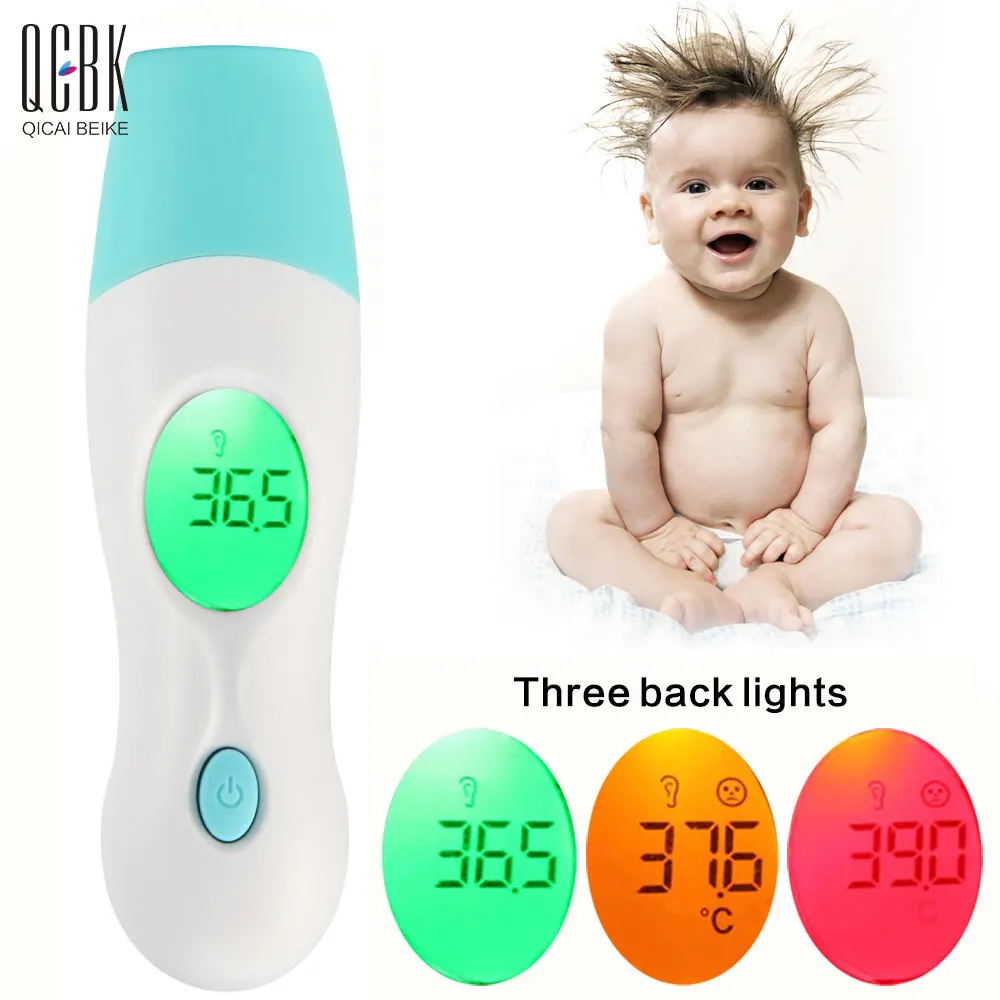 

4 in 1 Multi-function Termometro LCD Infrared IR Digital Baby Thermometer Ear Forehead Temperature Fever Diagnostic-tool