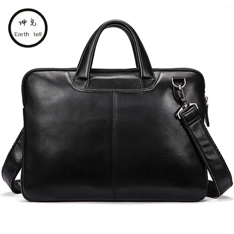 Famous Brand New Design Men's Genuine Leather Briefcase Satchel Bags For Men Business Fashion Shoulder Messenger Bags Laptop Bag Famous Brand New Design Men's Genuine Leather Briefcase Satchel Bags For Men Business Fashion Shoulder Messenger Bags Laptop Bag