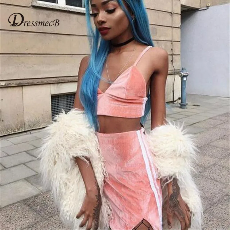 

DRESSMECB Woman V Neck Sleeveless Bodycon Office Short Dress Vestidos Summer Spaghetti Strap Zippe Sexy Party Mini Dresses