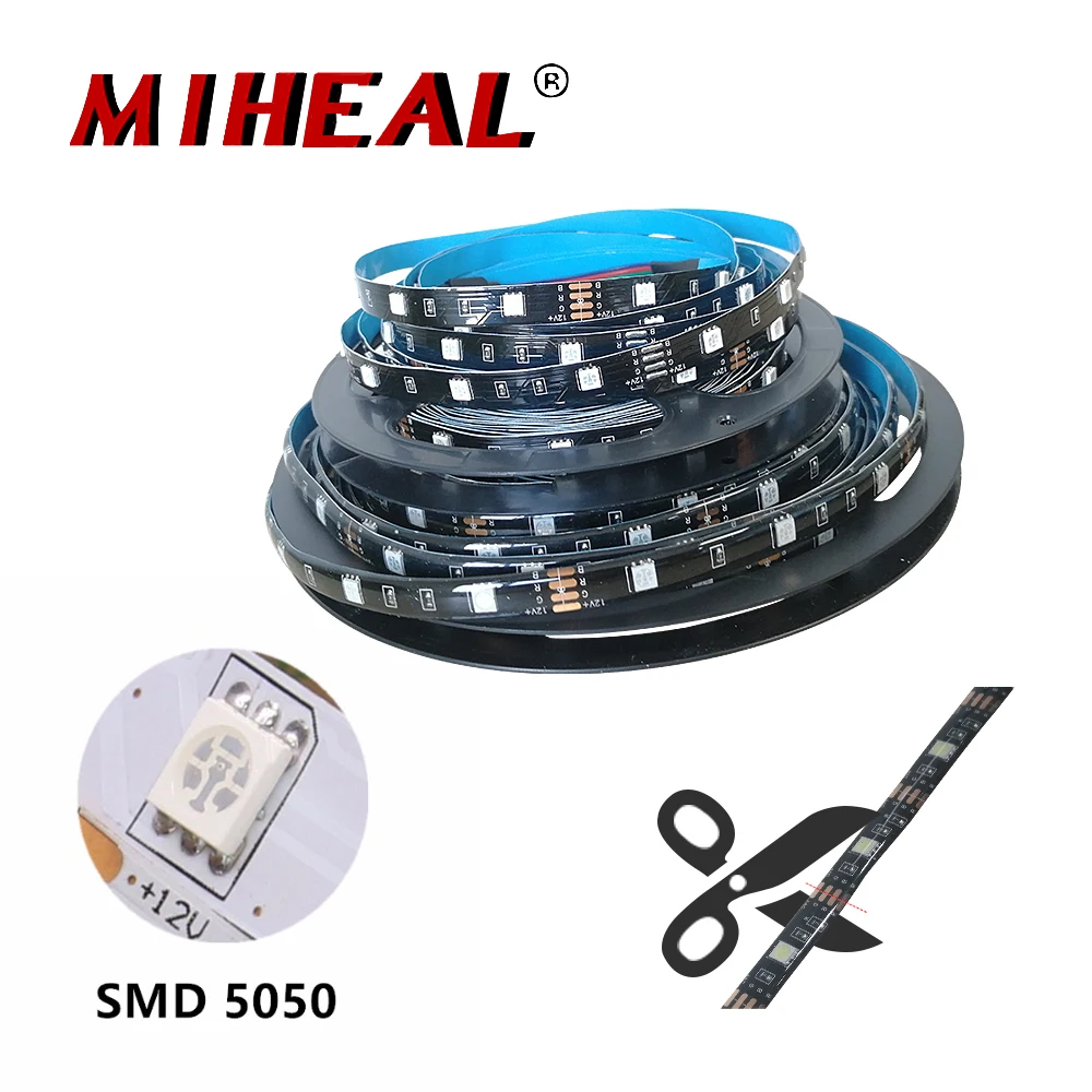 Wifi музыка светодиодные полосы света управление SMD5050 DC12V 30 светодиодный s/m гибкая