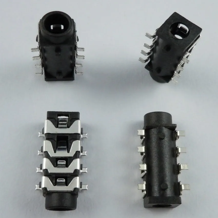 

50pcs PJ303E SMT 8Pin 3.5mm Stereo Audio Socket Phone Jack Connector Two channels 8-Pin PCB Mount