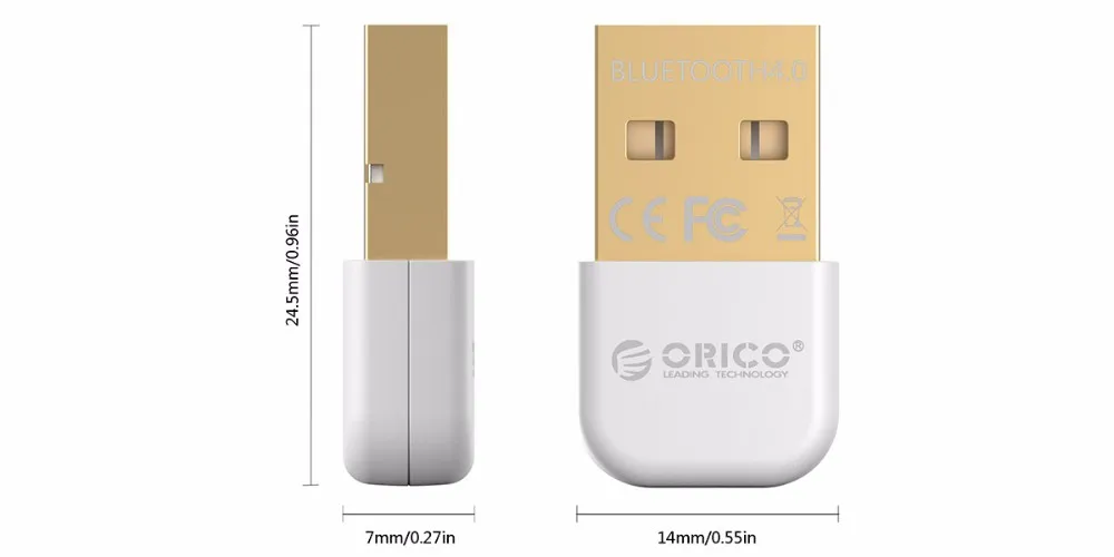 ORICO USB Bluetooth адаптер 4,0 портативный с поддержкой aptX до 20 м Bluetooth 4,0 адаптер для ПК Компьютерная Колонка Беспроводная мышь