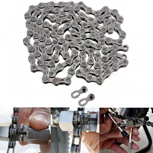 

Hot HG73 9 Speed 116 Links Bicycle Chain Mountain Bike for SHIMANO Deore LX 105 DO2