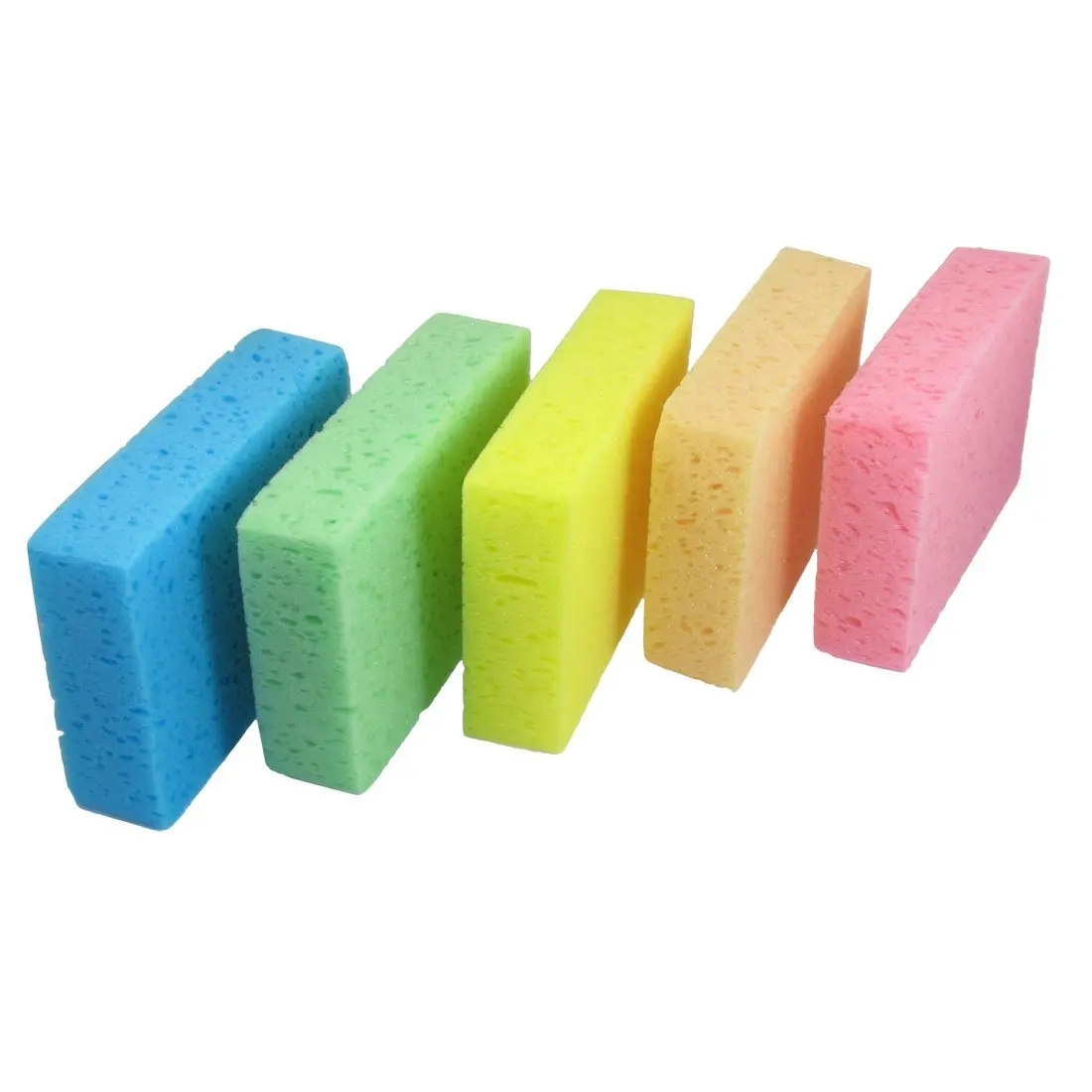5 Pcs Multihole Rectangular Cleaning Sponge for Carin Sponges