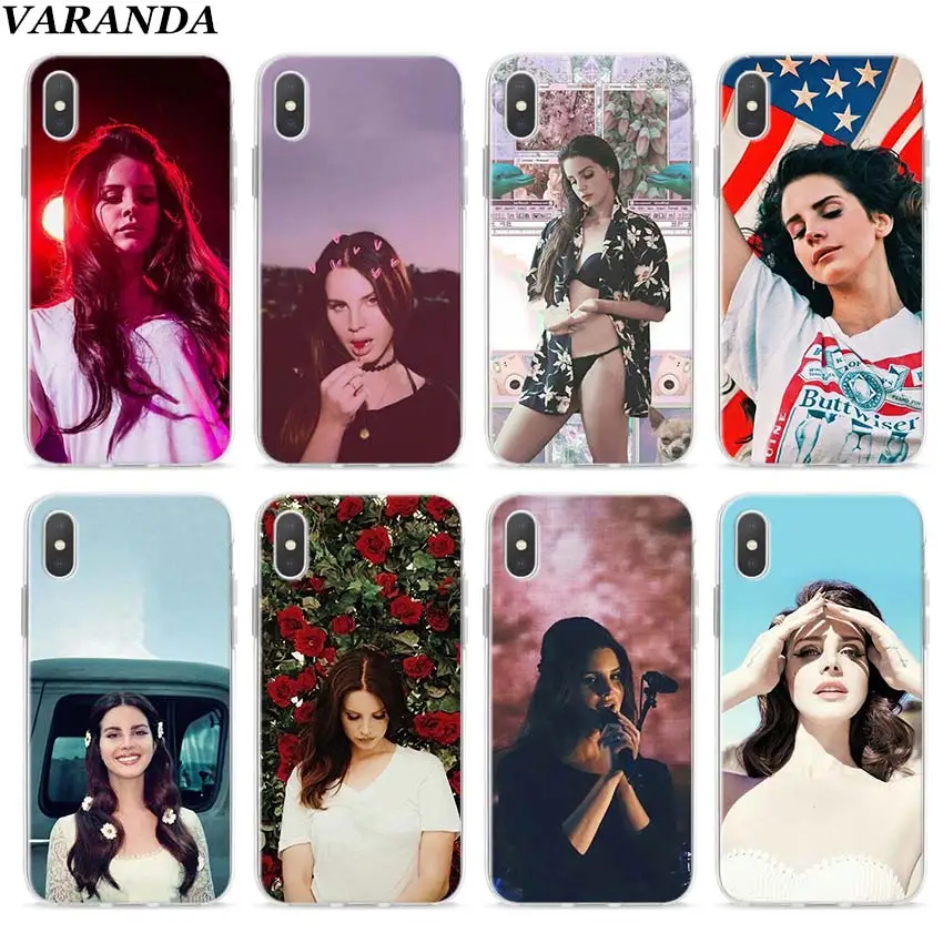 

Lana del Rey Clear Case for Apple iPhone 7 8 Plus 6 6s Plus 5 5s X XR XS MAX TPU Soft cases Coque