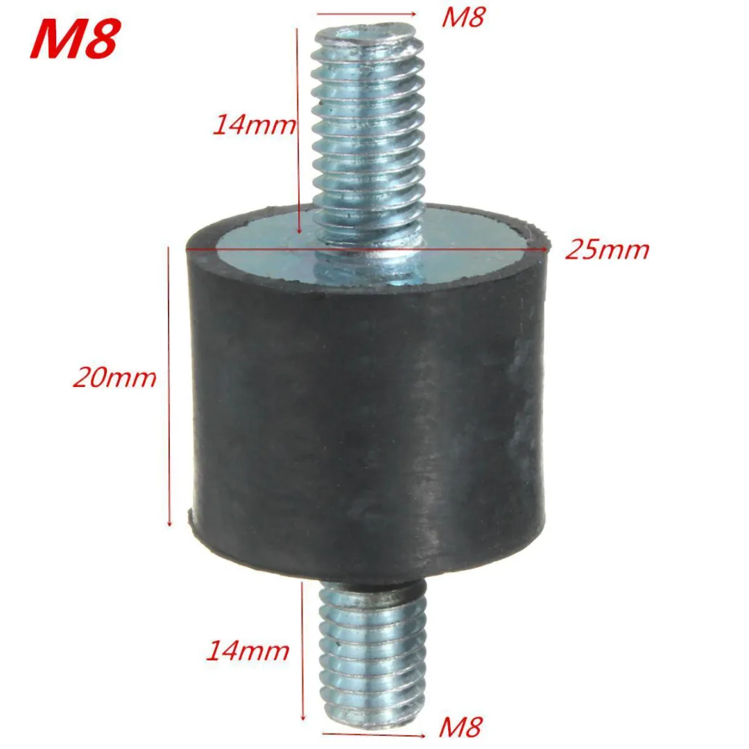 4 шт./компл. M5/M6/M8 Резиновые Стальные крепления анти вибрации амортизатор для воздушных компрессоров водяной насос сварочный аппарат