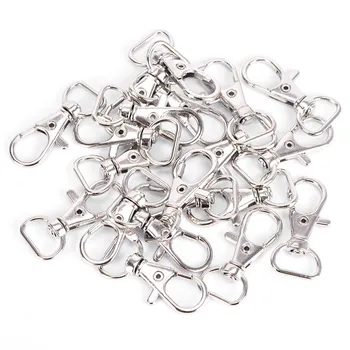 

Metal 10pcs/pack Portable Lanyard Hook Swivel Snap Lobster Clasp Clips For Bag Parts & Accessories Wholesale