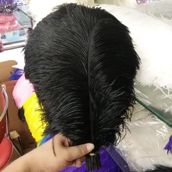 

Wholesale High Quality 200pcs/lot Black 16-18inch/40-45CM Wedding Decoration Party Plumage Decorative Celebration Free Shipping