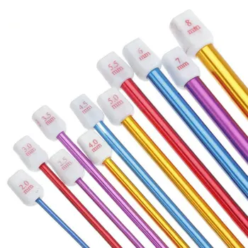 

2mm-8mm 11PCs Multicolor Afghan Aluminum Crochet Hook Set Knitting Needles Hook Set DIY Crafts Needles for Knitting Crochet Hook