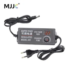 Трансформатор источник питания AC 110V 220V to DC 12V 3V 5V 24V Регулируемый адаптер с дисплеем 3A Светодиодный драйвер для светодиодной ленты