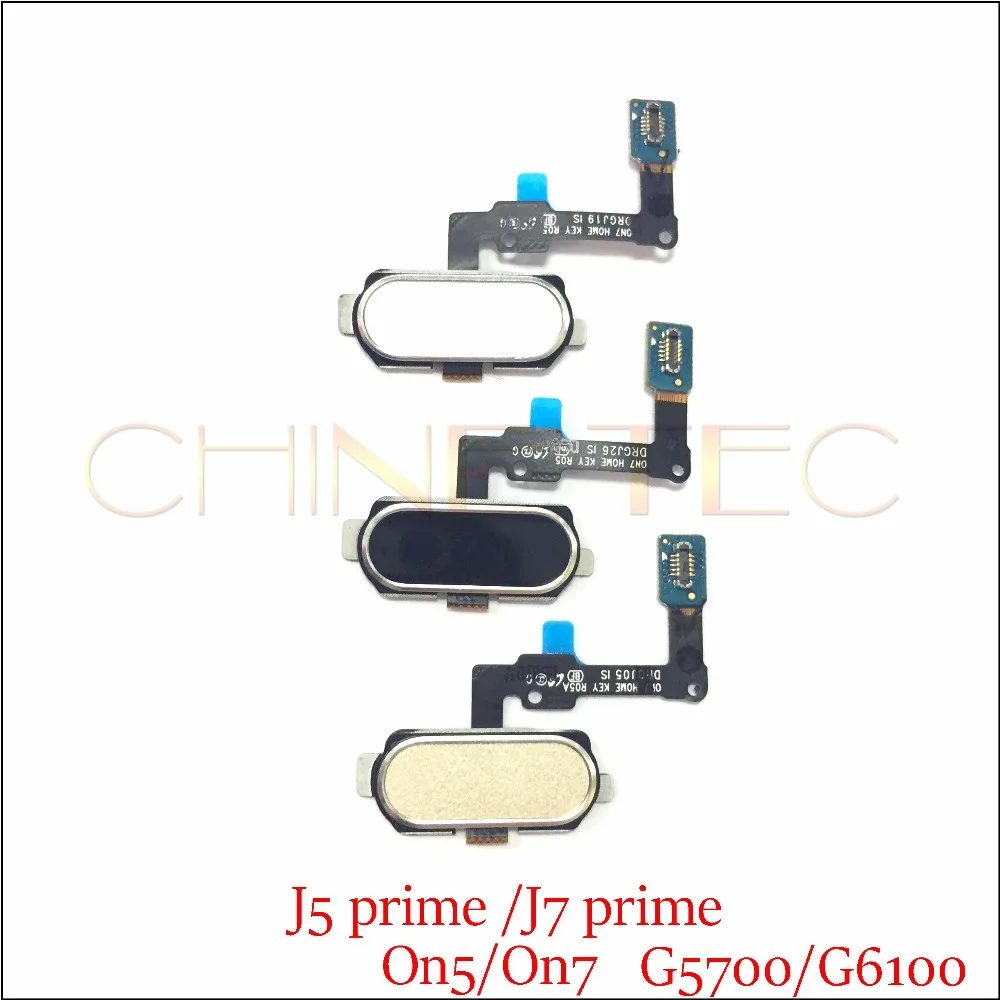 

New original touch ID Fingerprint Sensor Home Return Key Menu Button Flex for Samsung Galaxy J5 J7 prime/On5 On7/G570F G610F