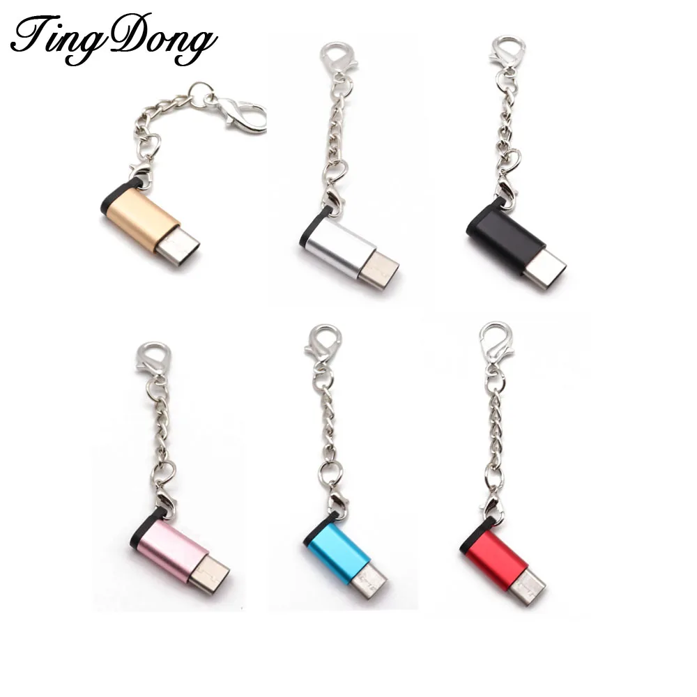 TingDong адаптер Micro USB Женский к USBC Мужской конвертер для Huawei Mate20 X Pro P20 Samsung S9 Usb Type C