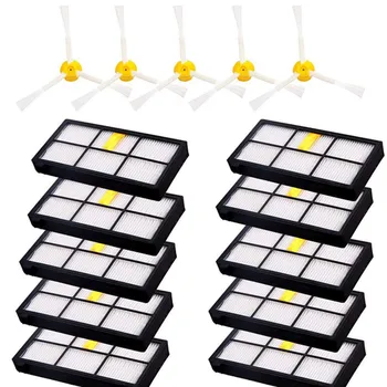 

Top Sale For iRobot Roomba 880 980 860 960, 8pcs Roomba HEPA Filters & 5pcs Roomba Side Brushes Roomba Robotics Accessories