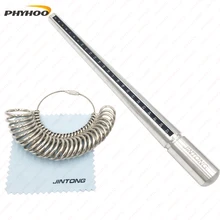 Кольцо палка и кольцо Размер r Набор, измерьте размер пальца и кольцо Калибр металлический палец размер r инструмент измерения 1-28 японский размер