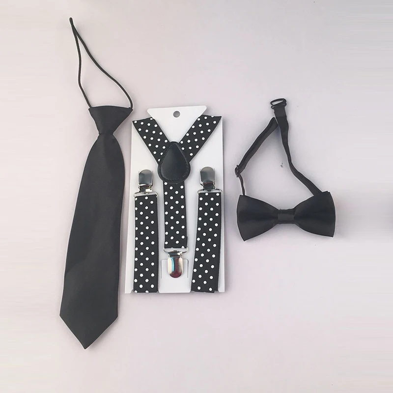 

Lovely Baby&kids Colorful Style Bowtie Suspender Set Braces Ties Wedding Clothing Accessories HHtr0005a02