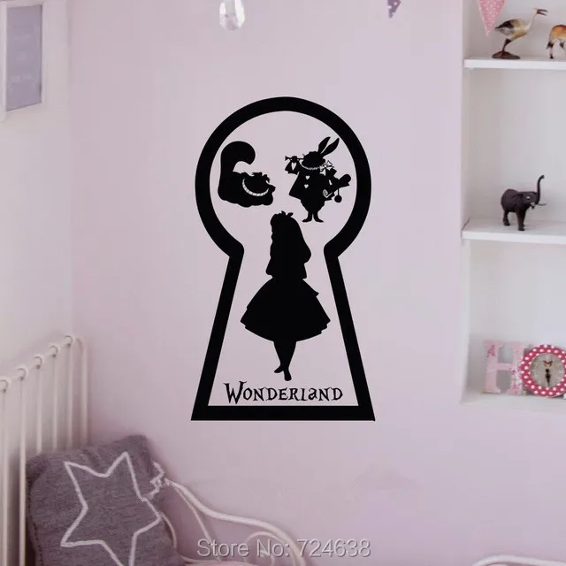 Alice In Wonderland Wall Art aliexpress : buy alice in wonderland cheshire cat silhouette Alice In Wonderland Wall Art aliexpress : buy alice in wonderland cheshire cat silhouette