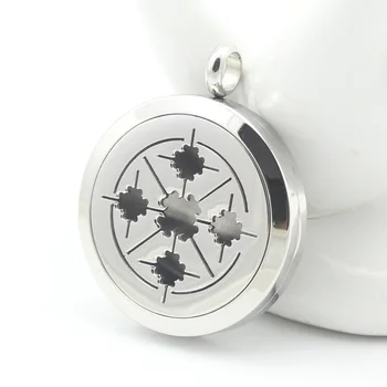 

Stainless Steel american fashion Essential Oil Diffuser Perfume Locket Pendant Necklace