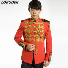 Мужской костюм королевская Мужская одежда, годовая компания, одежда для женатых певцов, танцовщиц, театральное представление вечерние выпускного вечера