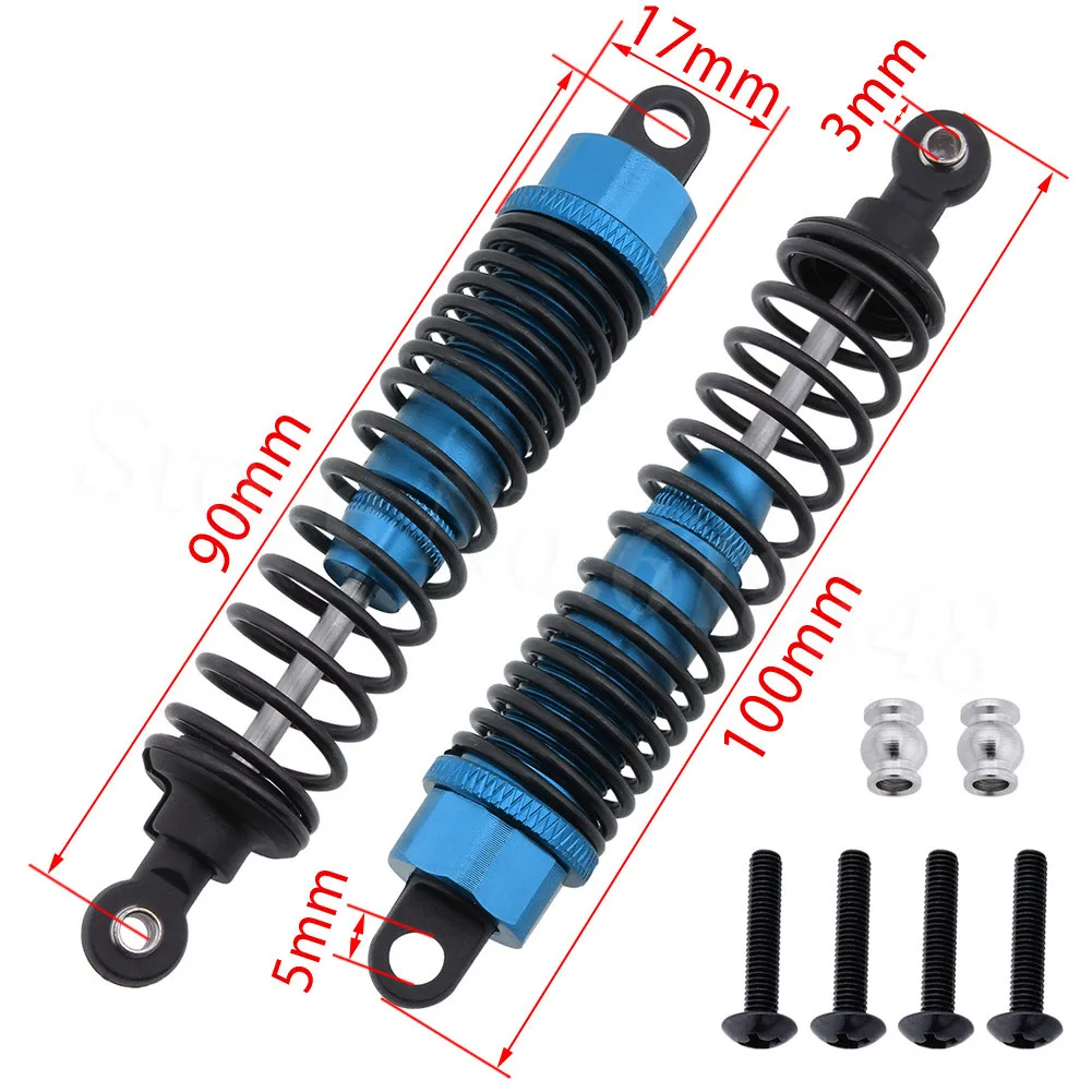 

2PCS Oil Filled Aluminum Shock Absorber Assembled 166004 06038 For HSP 1/10 Scale Off Road Buggy Backwash 94166 XSTR Pro