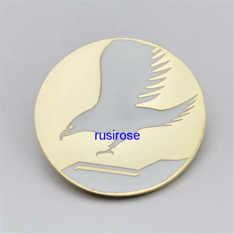 White eagle round badges custom wings shape brooch | Дом и сад