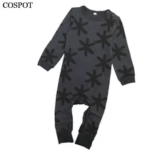 COSPOT Baby Boys Girls Autumn Romper Boy Girl Long-sleeved Jumpsuit Newborn Pajamas Infant Cotton Jumper 2017 New Arrival 25C