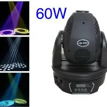 4 шт./лот, RGBW 60 Вт светодиодный Светодиодный движущийся головной точечный свет 60 Вт светодиодный Светодиодный точечный мини гобо эффект освещения для дискотеки стробоскоп dj вечерние Вечеринка отель Китай