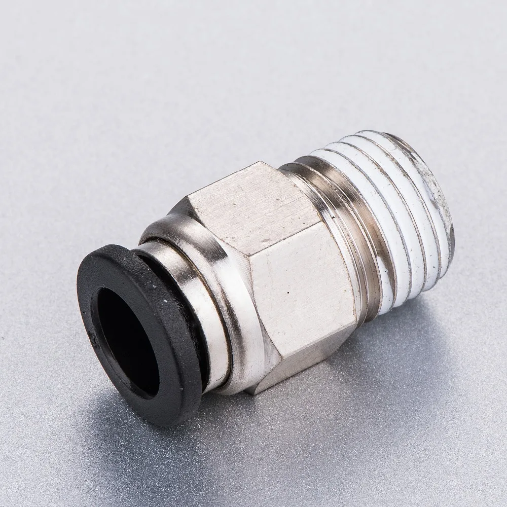 tube 1/2 1/4 NPT thread male straight pneumatic air fitting, air tube