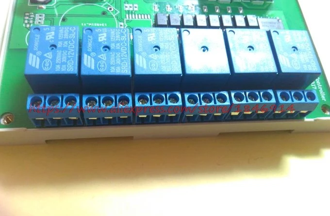 Free shipping 8 RS232 485 serial relay control board (MODBUS) computer control relay module