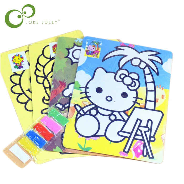 

5 Pack Children Kids Drawing Toys Sand Painting Pictures Kid DIY Crafts Education Toy Pattern Random
