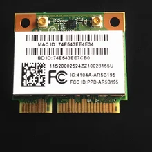 SSEA для Atheros AR5B195 AR9285 AR9002WB-1NG Половина мини PCI-E Wifi Bluetooth 3,0 Беспроводная карта для lenovo G470 G480 G485 G580 Y470