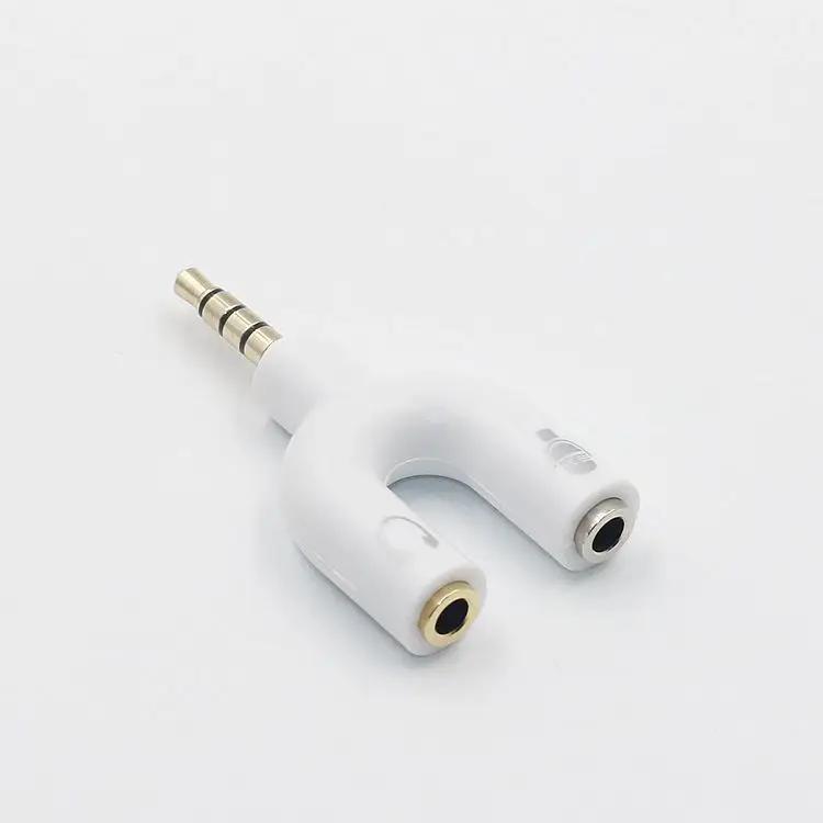 SUOZUN Y shape 3.5mm Stereo Splitter Audio Male to Earphone Headset + Microphone Adapter for PC IPhone Smartphone Mobile Phone SUOZUN Y shape 3.5mm Stereo Splitter Audio Male to Earphone Headset + Microphone Adapter for PC IPhone Smartphone Mobile Phone