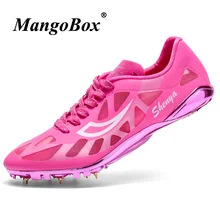 2018 New Cool Women Track And Field Shoes Non-Slip Spikes Athletic Tracking Shoes Brand Designer Girls Nails Sneakers Sport Shoe