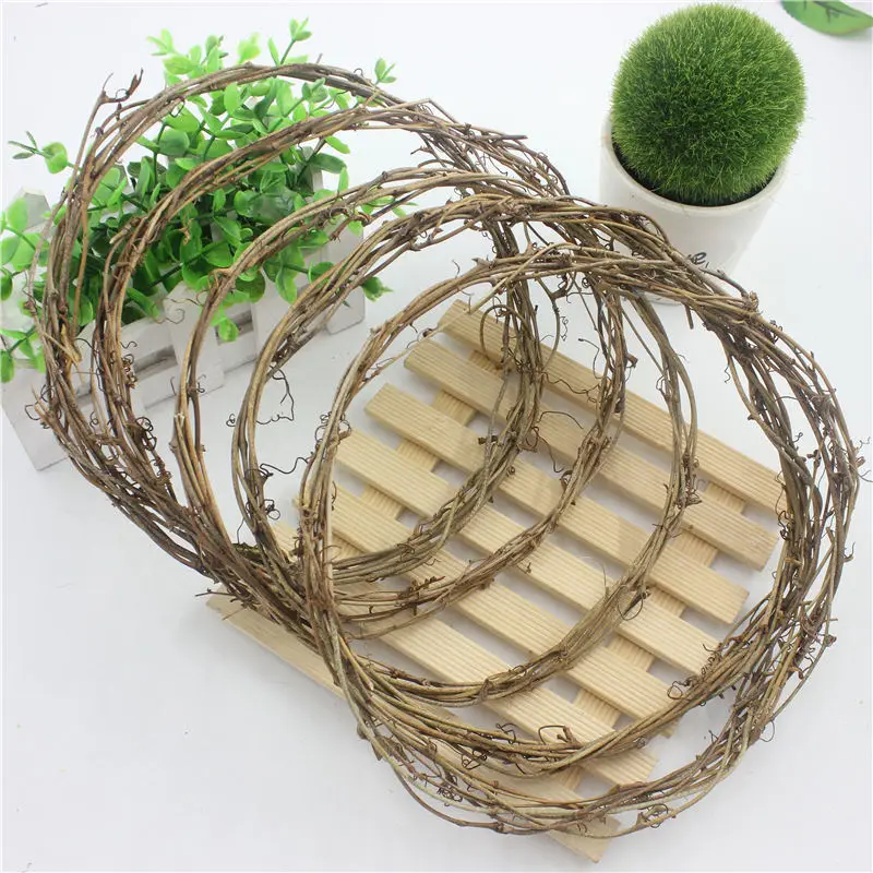 

2 pcs Realistic Garland Green Leaf Iron Wire Artificial Flower Vine Rattan For DIY Flower Decoration Wedding Wreath DIY