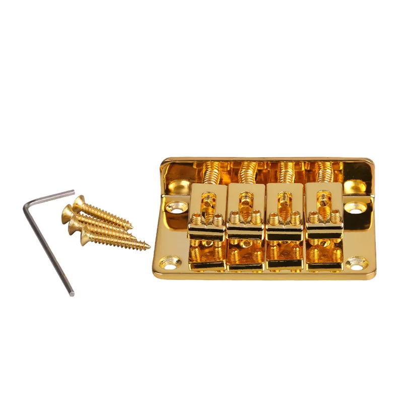 Chrome Bass Bridge 4 String Saddle Bass Bridge / Top Load or Strings