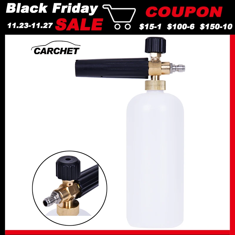 

CARCHET Car Washer High Pressure Soap Foamer Professional Foam Generator Car Washer Snow Lance Sprayer Foam