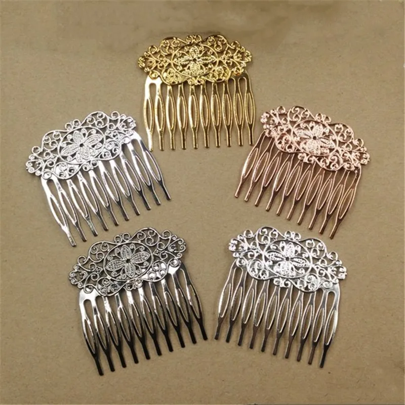 Hair Accessory Hair Clip Hair Comb Hair Headdress Bridal Headwear Hair Band Crown 1pc 55x60mm 10 Teeth Flowers Flamenco Comb Hair Clip For Women