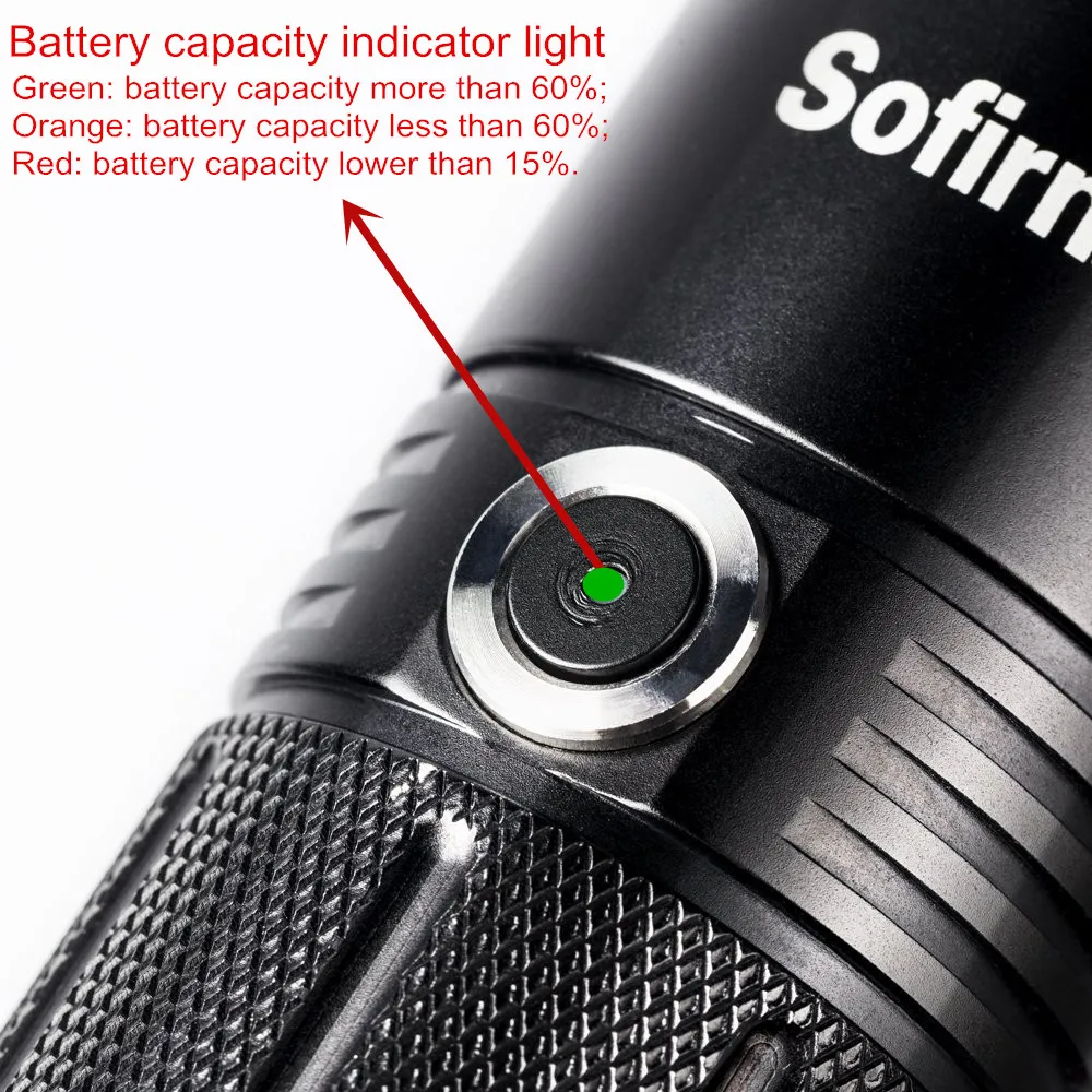Светодиодный фонарь Sofirn SF11 Power ful тактический AA Cree XPL 1100lm светодиодный светильник