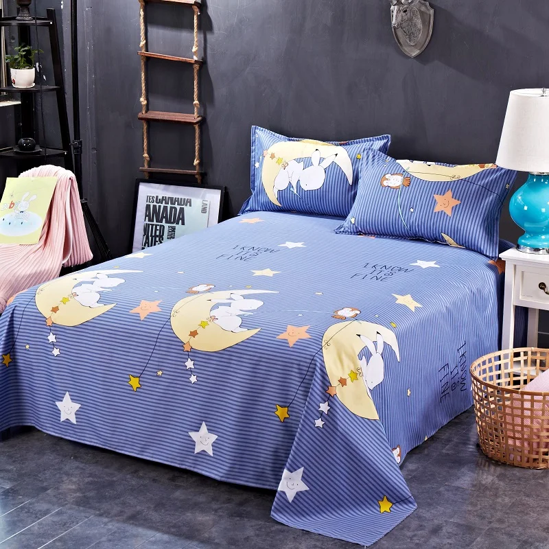  1pc bed sheet sabanas cama Sheets of single bed sheets for students' dormitories 1.8 meters and dou