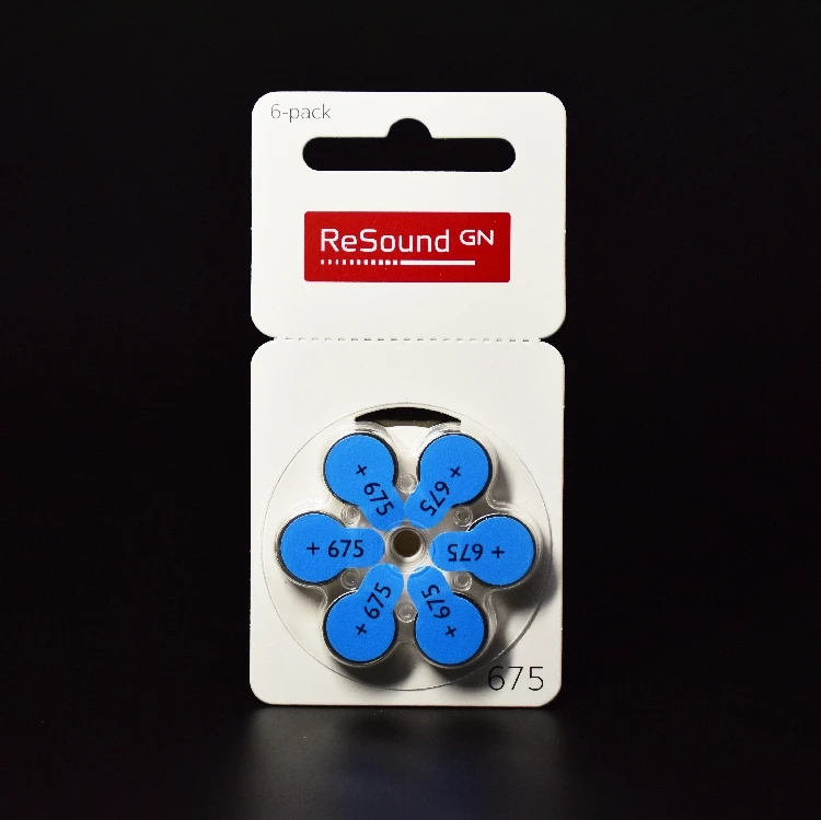 60 pcs Resound 60 x Hearing Aid Batteries 675A Free Shipping! 60 PCS