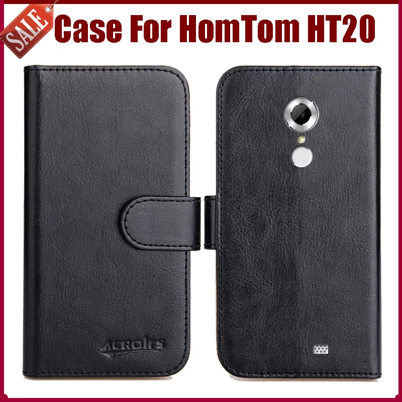 

Hot Sale! HomTom HT20 Case High Quality 6 Colors Flip Leather Exclusive Protective Cover For HomTom HT20 Case