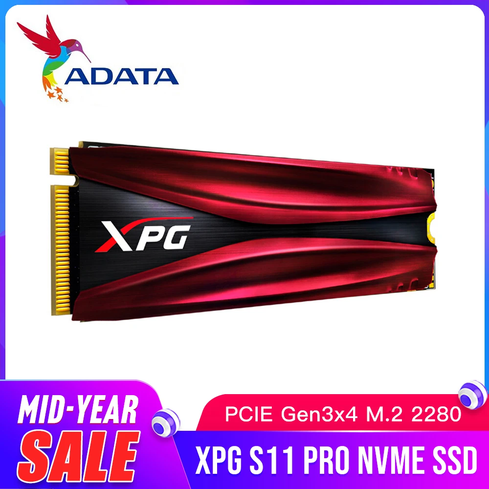  ADATA XPG S11 Pro M.2 2280 Solid State Drive GAMMIX PCIe Gen 3x4 for Laptop Desktop Internal Hard D