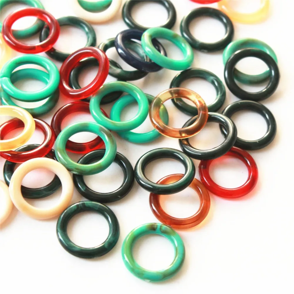 

50pcs Mixed Close Round Circle Acrylic Charms,Earring Necklace Component,Jewelry Findings Size 18mm Free Shipping S24