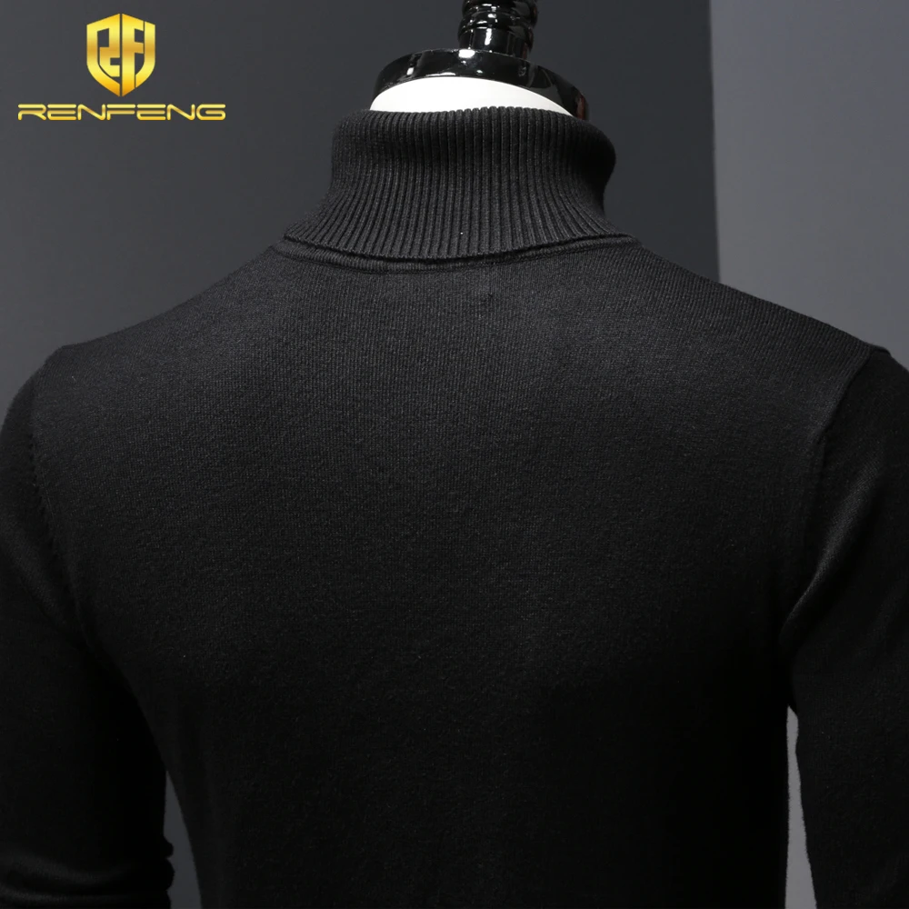 mens wool sweaters 2018 turtleneck men winter shirt christmas sweaters dress man clothes knitwear pullover jumper for male (2)