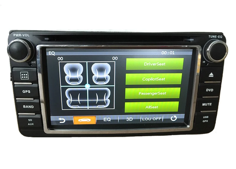 6 2 дюймовый автомобильный dvd плеер с GPS (опционально) USB/SD AUX BT/TV аудио Радио стерео